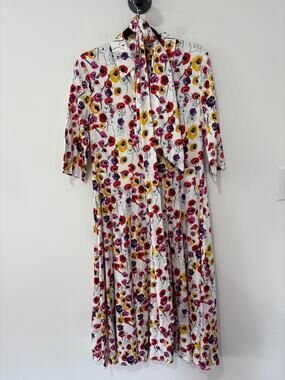 Jonathan Cohen Floral Cotton Short Sleeve Dress Size S
